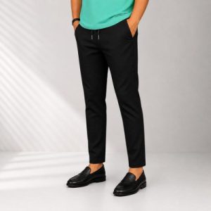 Solid Cot Trouser (Black)