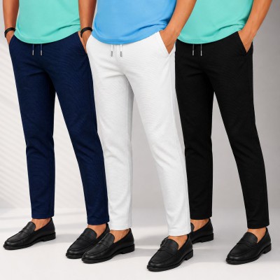3 pc Solid Cot Trouser Combo